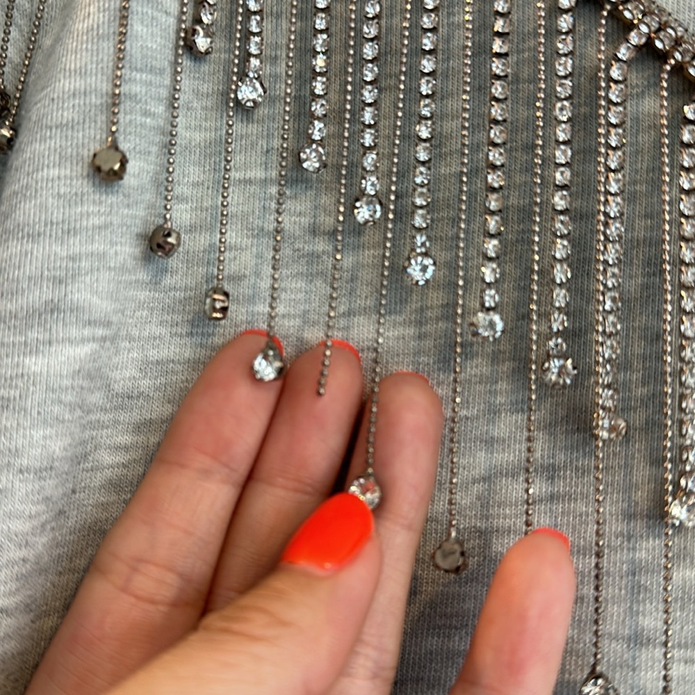 Kooples Rhinestone Sweatshirt - Picture 8 of 10